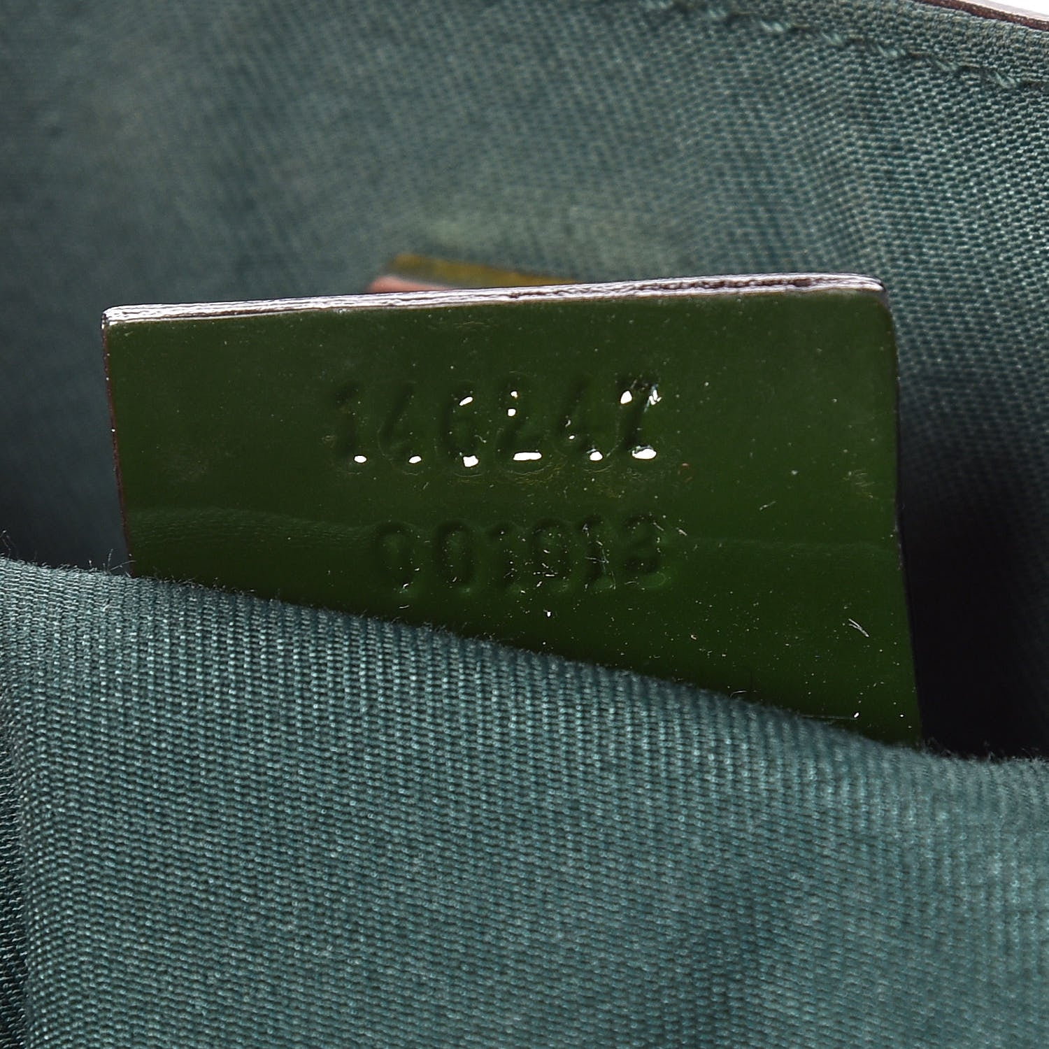 Gucci Shiny Guccissima Abbey D Ring Tote Green 9 of 9