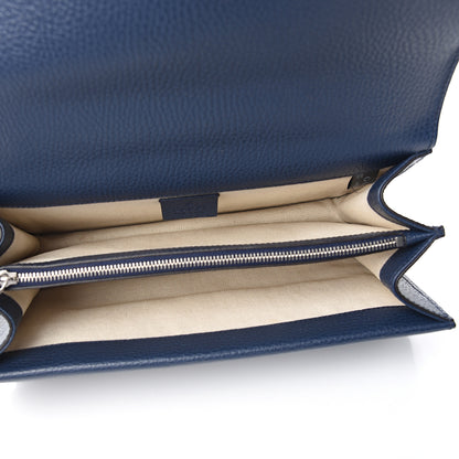 Gucci Dollar Calfskin Crystal Small Dionysus Shoulder Bag Blue Agata Montana Sapphire 4 of 9