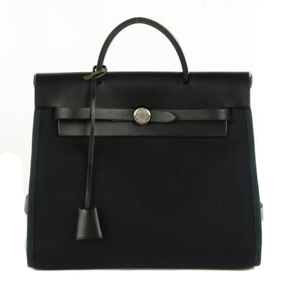 Hermes Toile Herbag Backpack Black Black 1 of 13