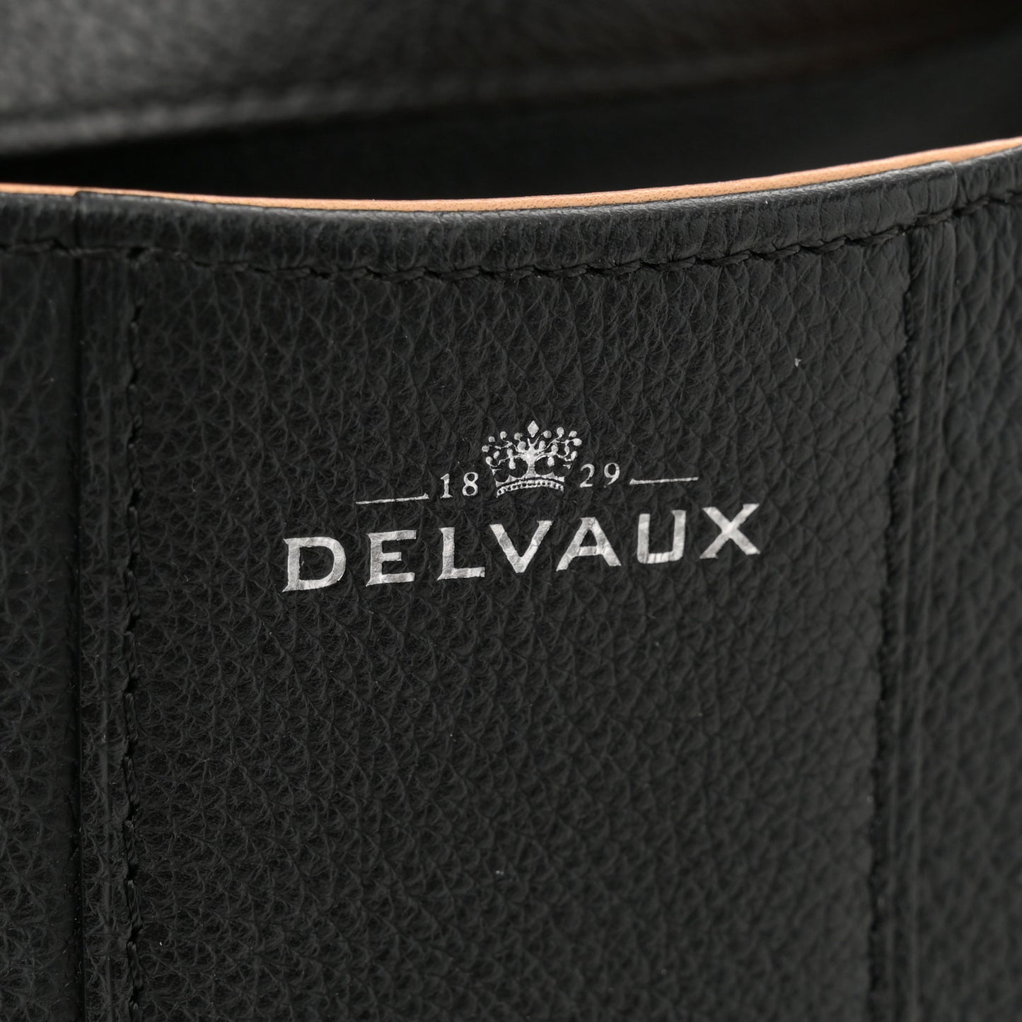 Grained Calfskin Mini Brillant Satchel Black