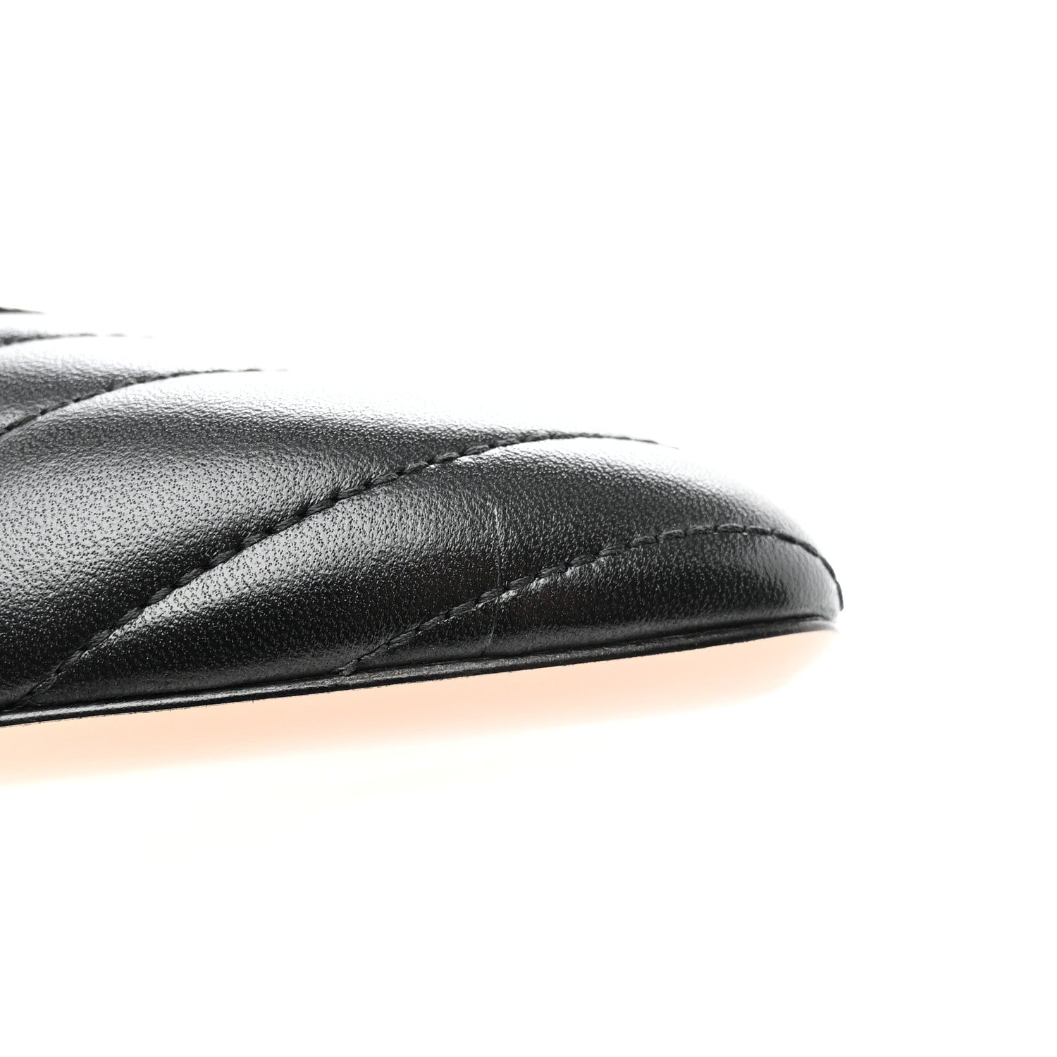 Gucci Nappa Charlotte Chevron Matelasse Double G 75mm Slingback Pumps 36 Black 9 of 14