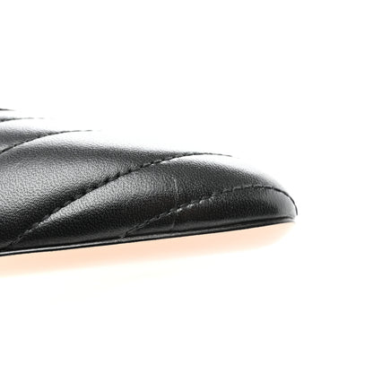 Gucci Nappa Charlotte Chevron Matelasse Double G 75mm Slingback Pumps 36 Black 9 of 14