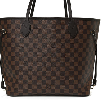 Louis Vuitton Damier Ebene Neo Neverfull MM Rose Ballerine 9 of 11