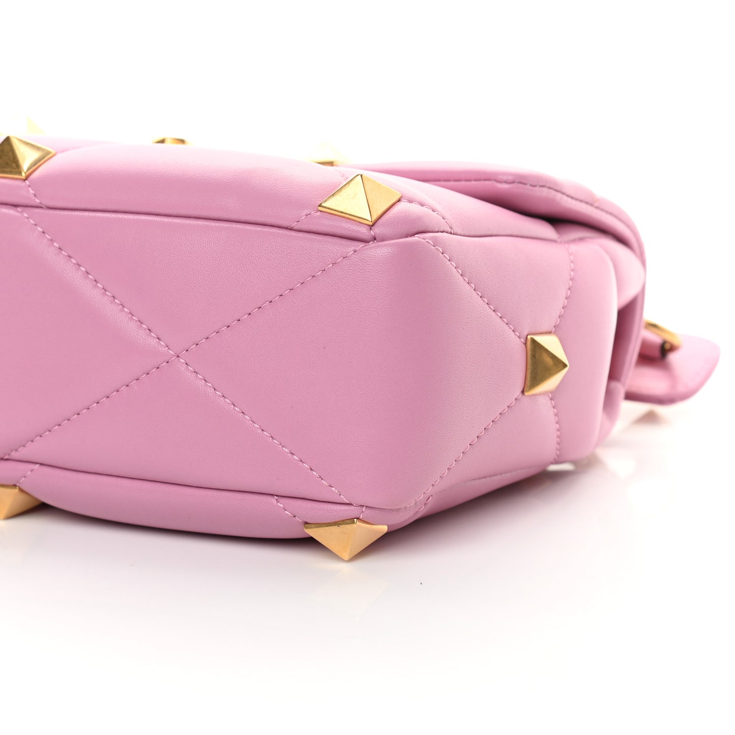 Nappa Large Roman Stud Shoulder Bag Giacinto