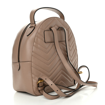 Gucci Calfskin Matelasse GG Marmont Backpack Porcelain Rose 3 of 13
