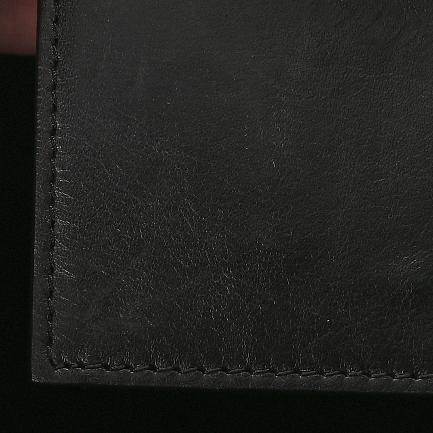 Supple Natural Calfskin Medium Tri-Fold Bag Black
