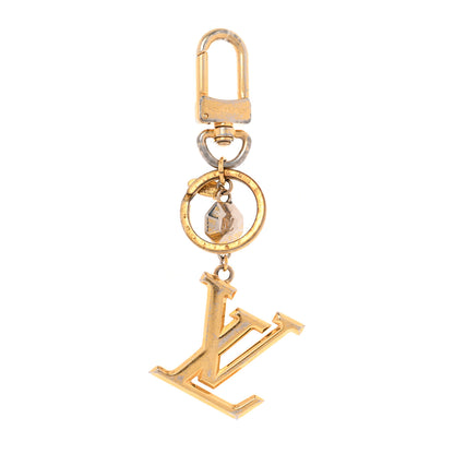 Louis Vuitton LV Facettes Bag Charm Key Holder Gold 1 of 6