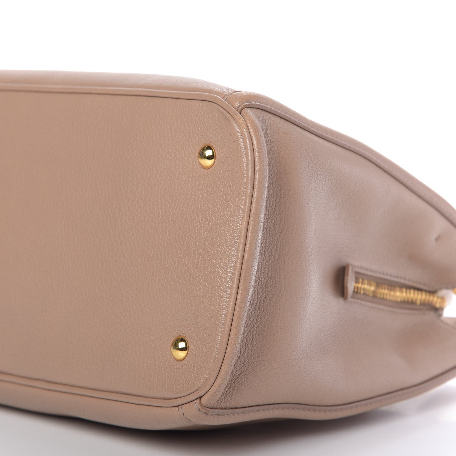 Miu Miu Goatskin Madras Top Handle Tote Cammeo 7 of 13
