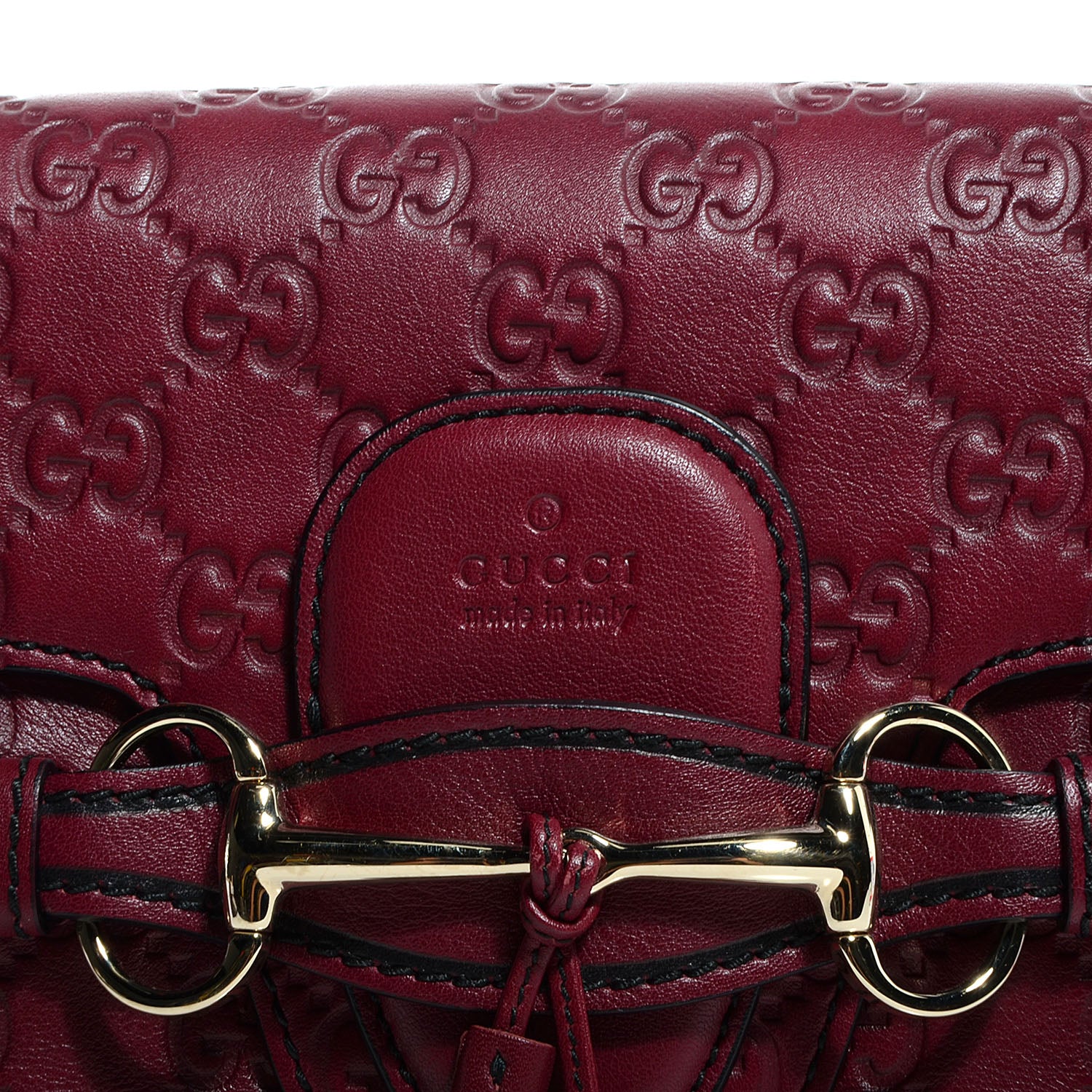 Gucci Soft Guccissima Medium Emily Chain Shoulder Bag Classic Ruby 8 of 8
