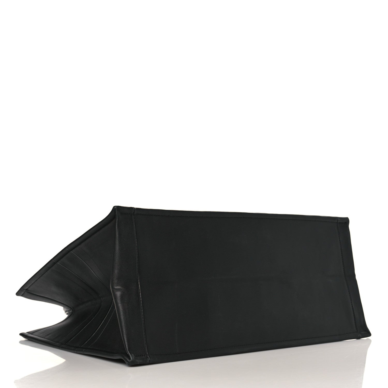 Christian Dior Calfskin Embossed Large Book Tote Black 4 of 8
