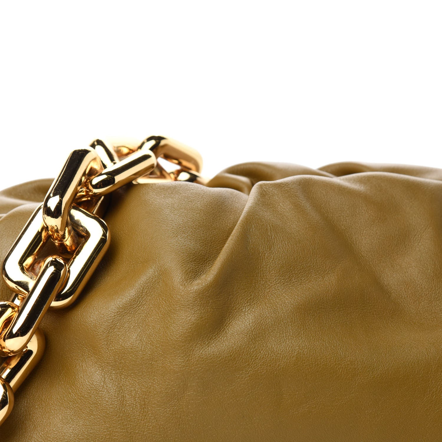 Bottega Veneta Calfskin The Pouch Chain Moutarde 12 of 12