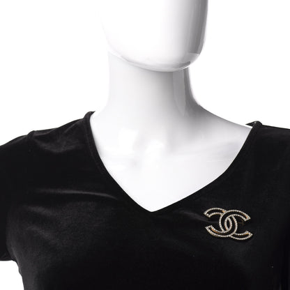 Chanel Crystal CC Brooch Gold 4 of 7