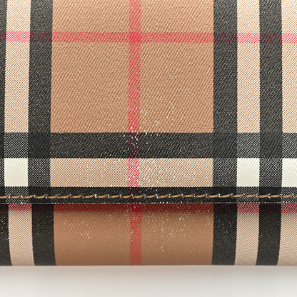 Burberry Vintage Check Henley Wallet On Chain Crimson 9 of 9