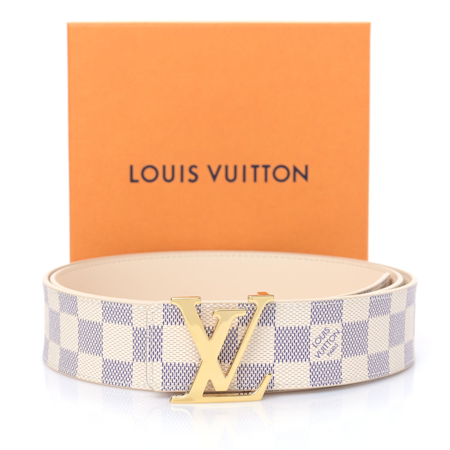 Damier Azur 40mm LV Initiales Belt 110 44