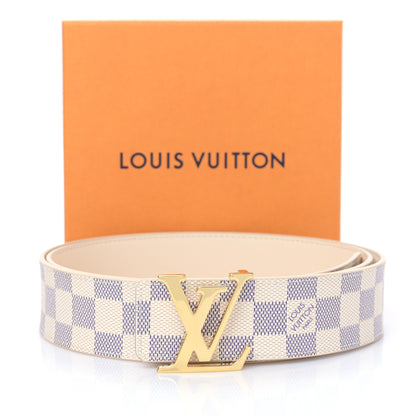 Louis Vuitton Damier Azur 40mm LV Initiales Belt 110 44 4 of 4