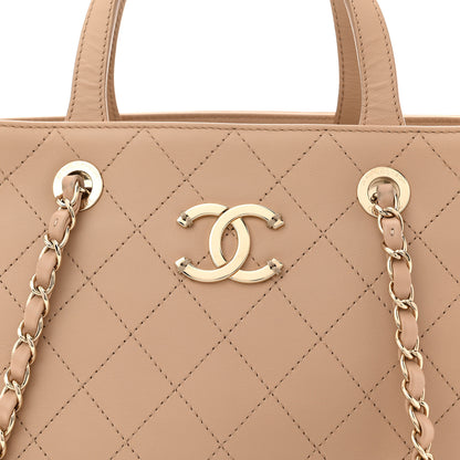 Chanel Calfskin Large Serial Shopper Tote Beige 8 of 12