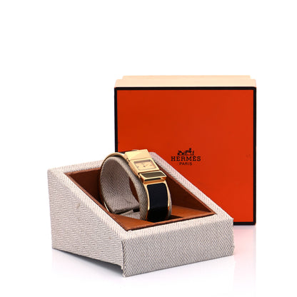 Hermes Stainless Steel Lizard 19mm Loquet Quartz Watch Mykonos 6 of 6