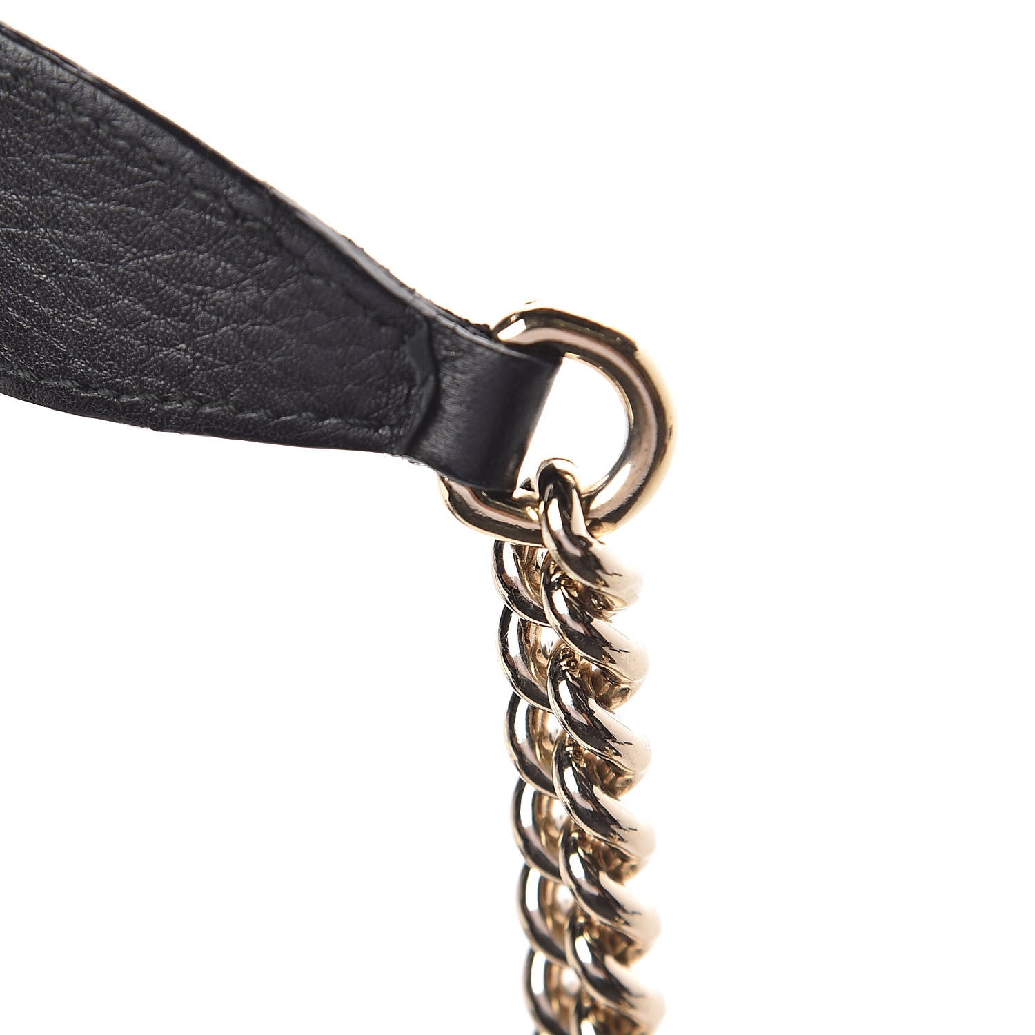 Gucci Pebbled Calfskin Medium Soho Chain Shoulder Bag Black 10 of 10