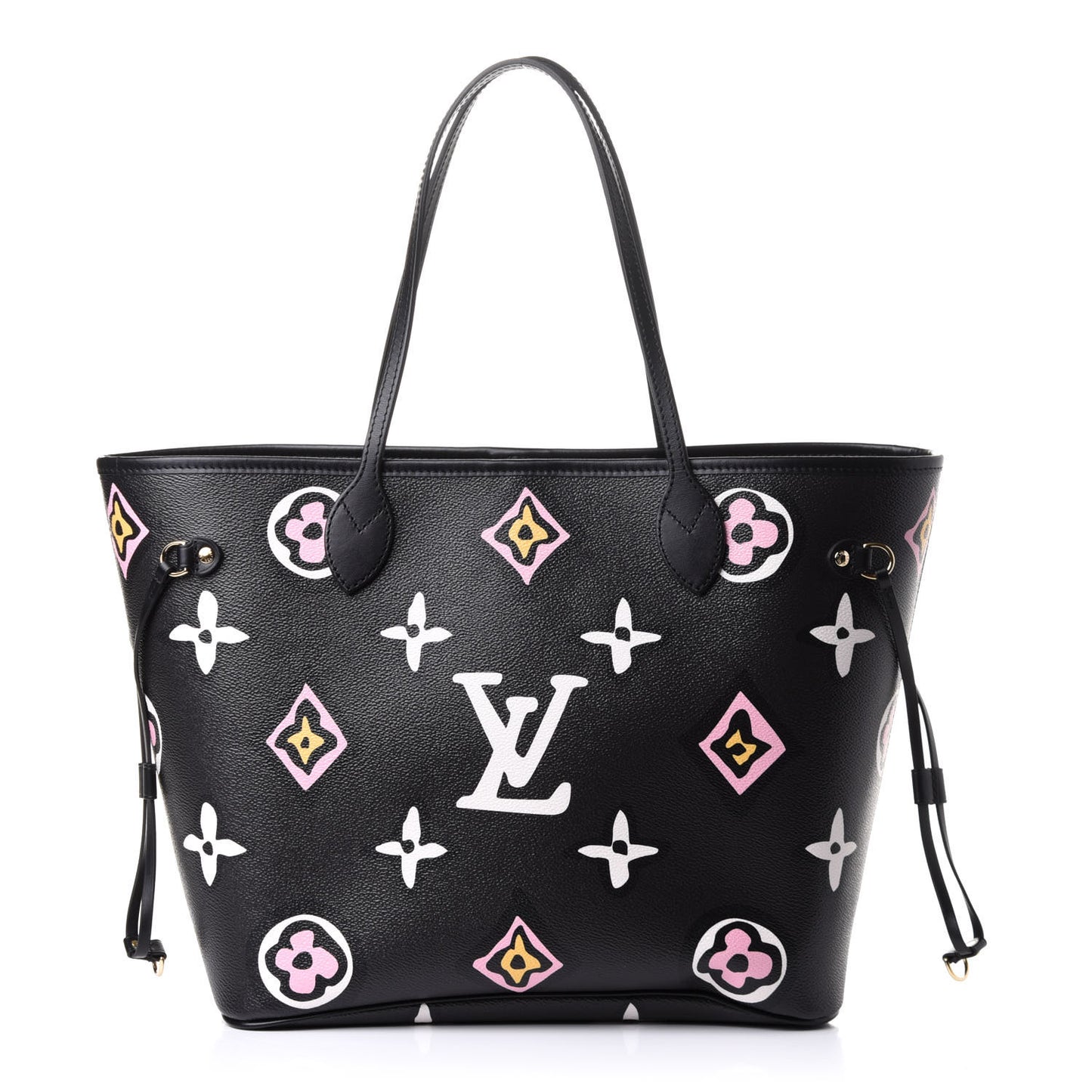 Monogram Giant Wild At Heart Neverfull MM Black