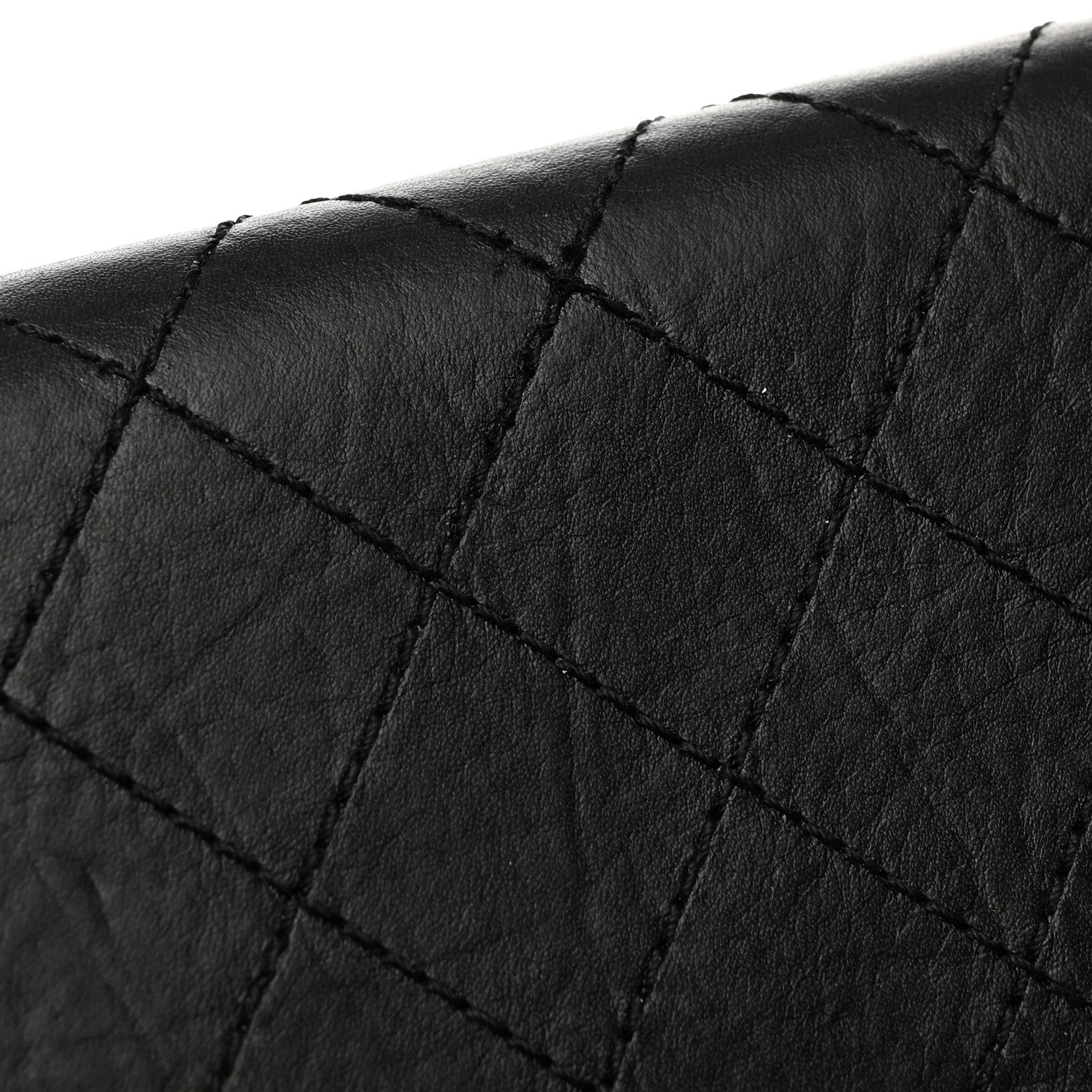 Chanel Aged Calfskin Quilted Reissue Large Gusset Zip Around Wallet Black 9 of 9