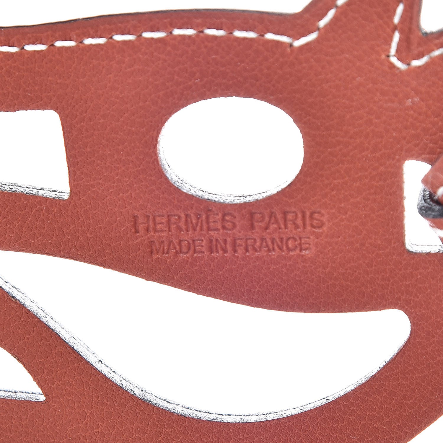Hermes Swift Paddock Cheval Horse Bag Charm Cuivre 3 of 4