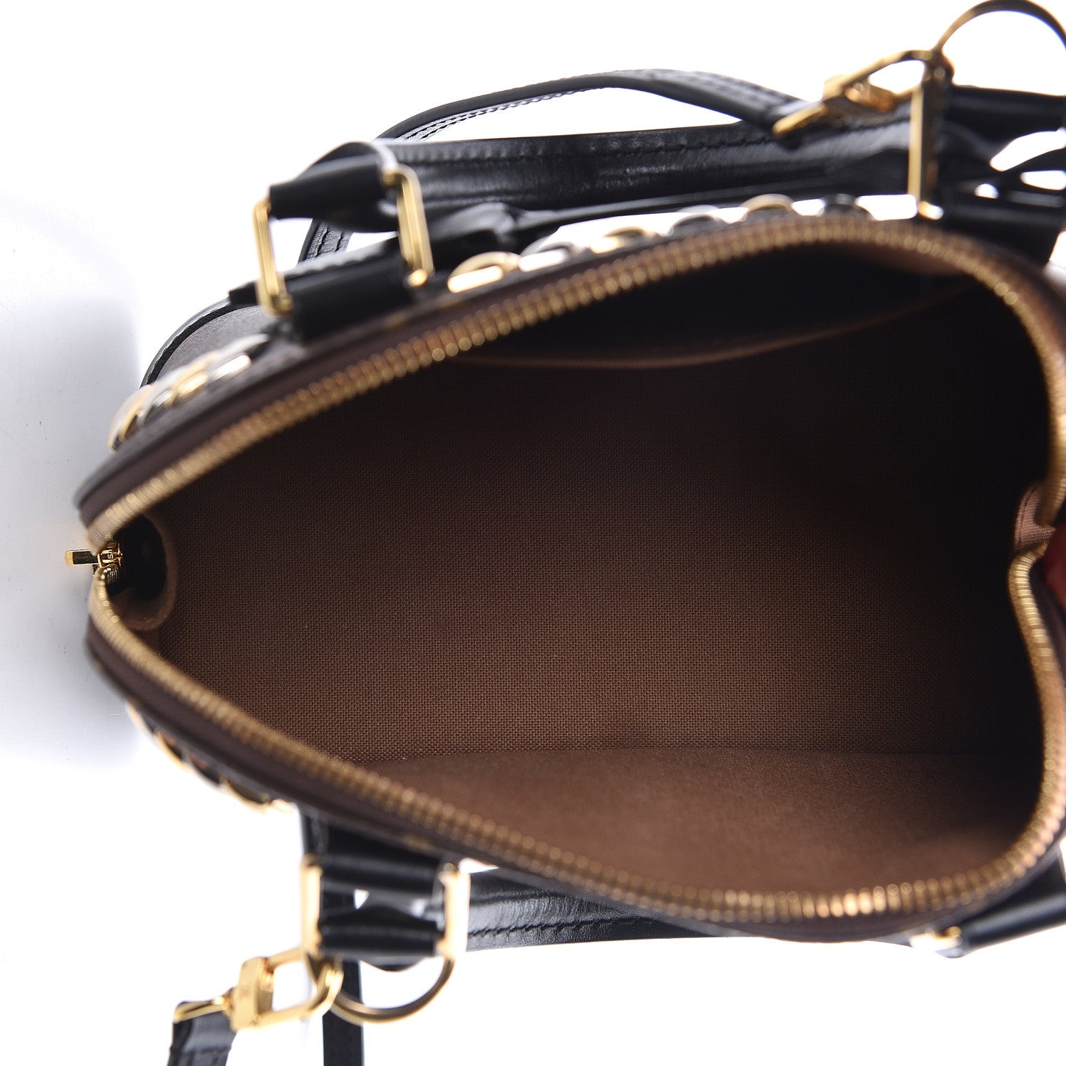 Louis Vuitton Monogram Macassar Studded Alma BB 5 of 10