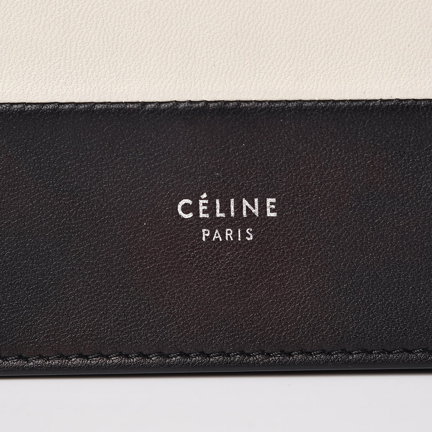 Smooth Lambskin Frame Evening Chain Clutch Black White