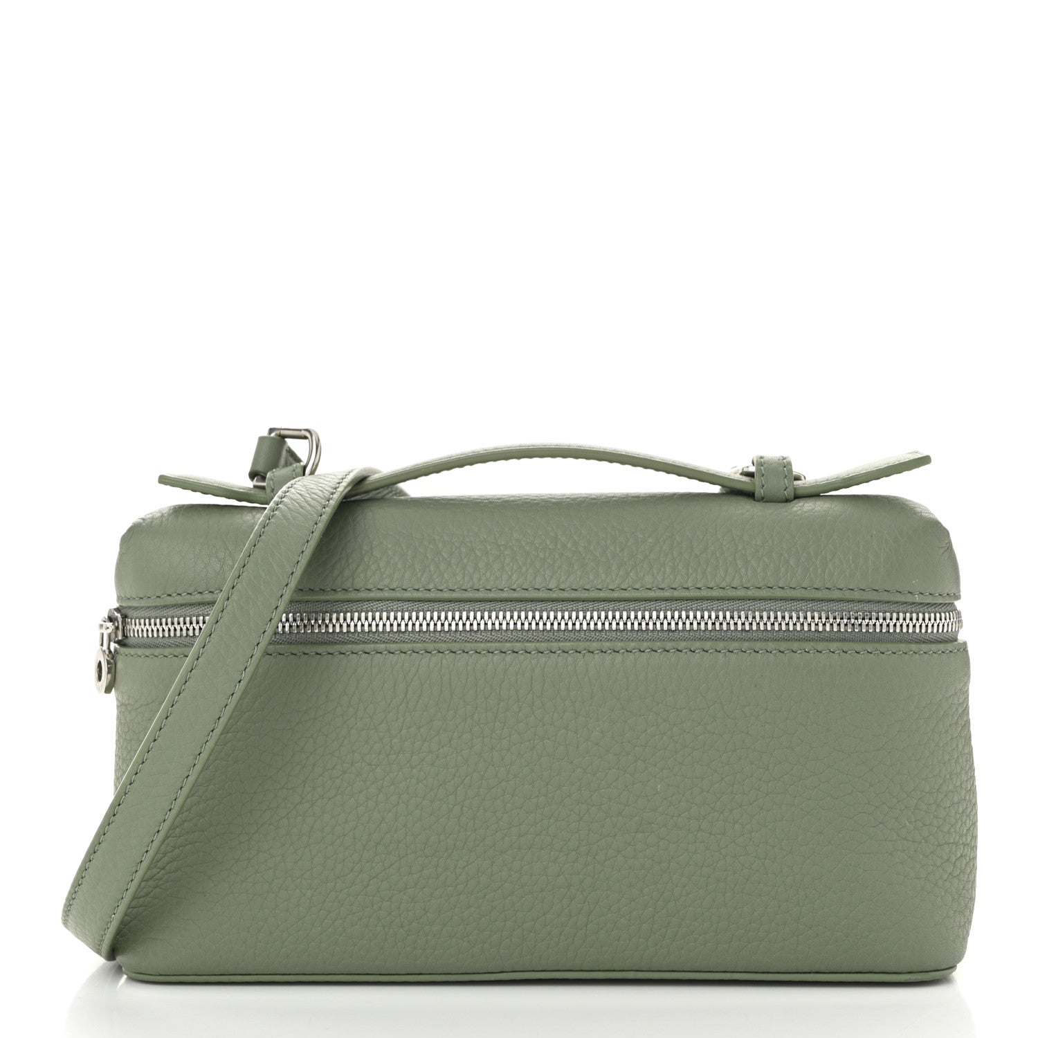 Loro Piana Grained Calfskin L19 Extra Pocket Pouch Sage Brush Leaves 1 of 9