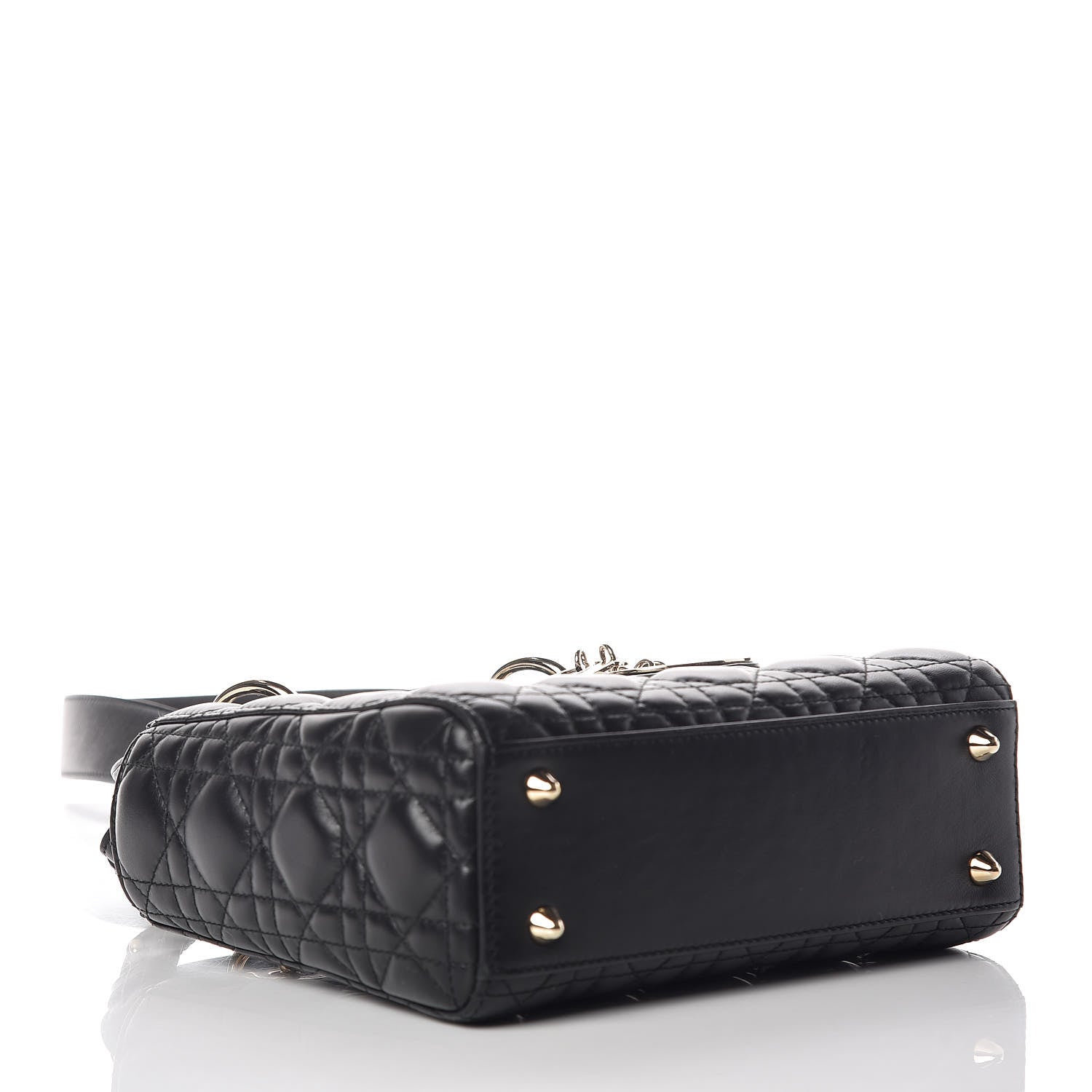 Christian Dior Lambskin Cannage Small Lucky Badges My Lady Dior Black 4 of 10