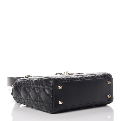 Christian Dior Lambskin Cannage Small Lucky Badges My Lady Dior Black 4 of 10