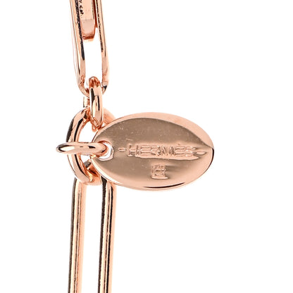 Hermes Permabrass Curiosite Long Necklace Rose Gold 7 of 8