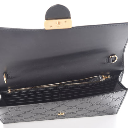 Gucci Guccissima Icon Chain Wallet Black 6 of 10