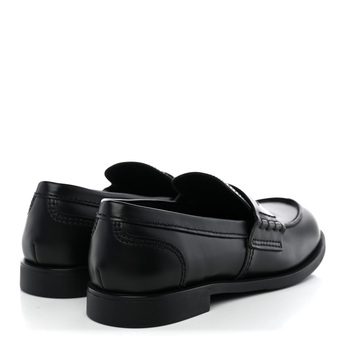 Spazzolato Penny Loafers 38 Black