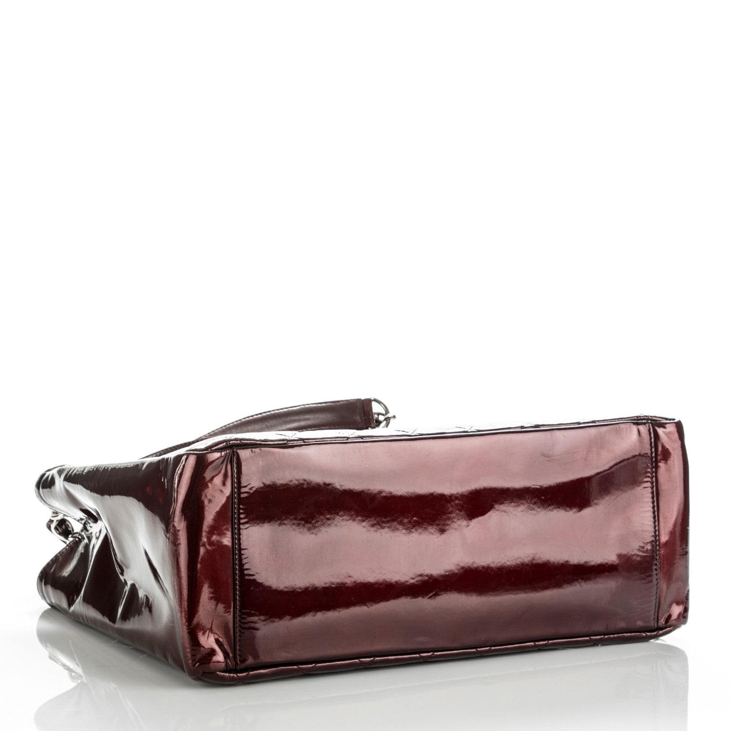 Chanel Patent Grand Shopping Tote GST Bordeaux 4 of 7