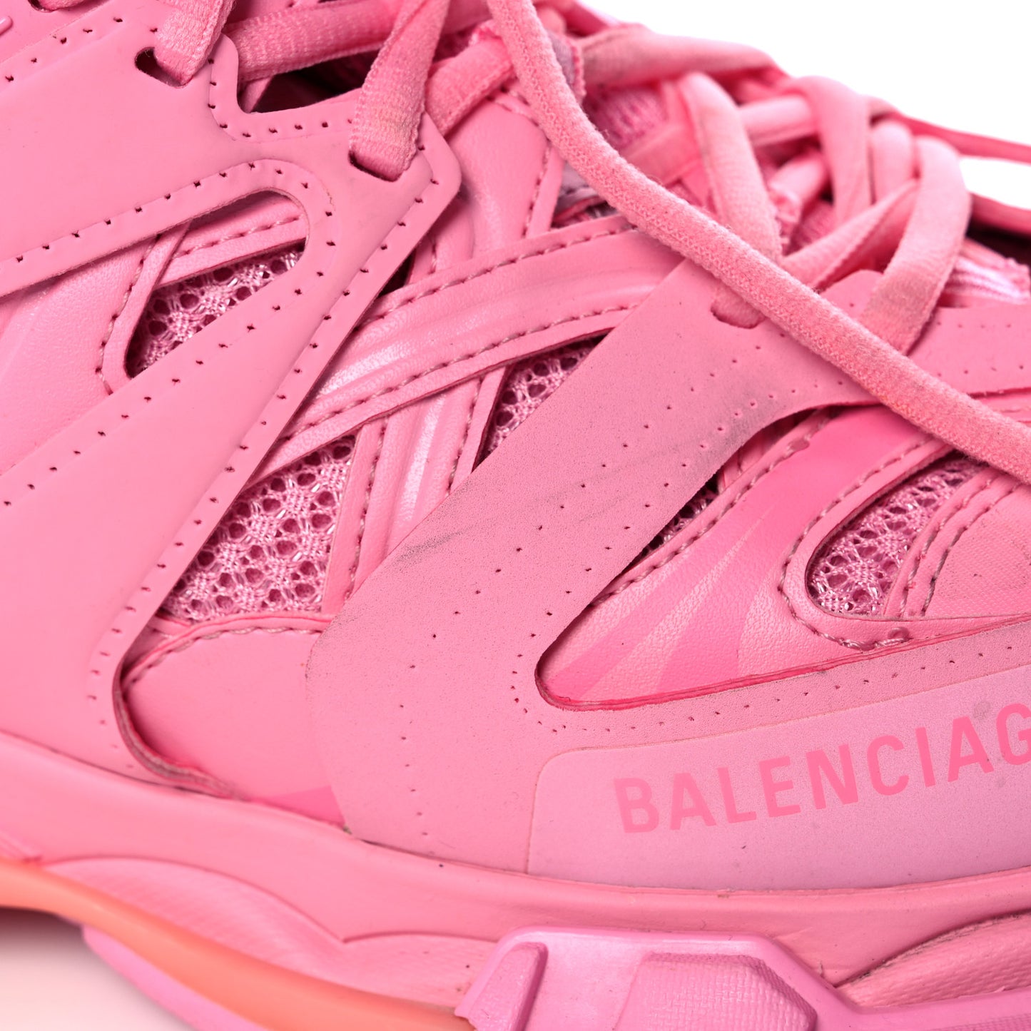 Mesh Nylon Womens Track Sneakers 42 Pink