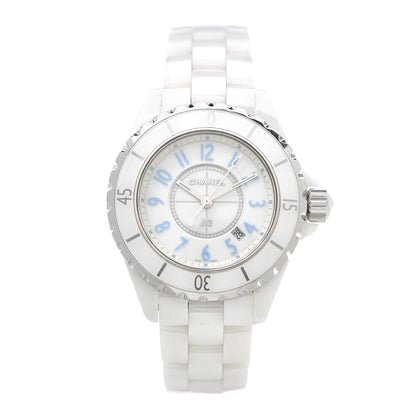 Chanel Stainless Steel Ceramic 33mm J12 Quartz Watch Blue 1 of 6