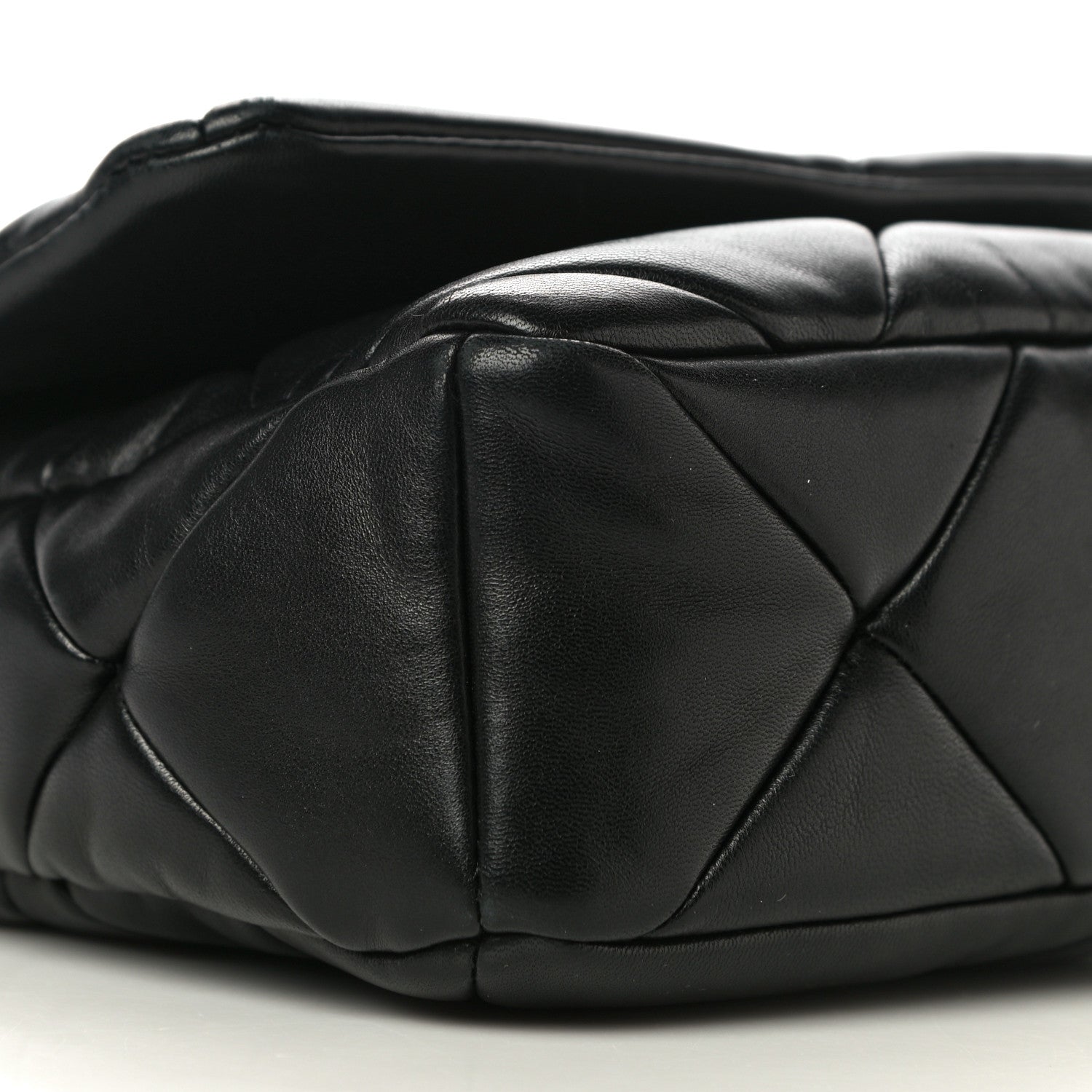 Prada Nappa Re-Nylon Triangle Quilted Patchwork System Flap Shoulder Bag Black 11 of 24