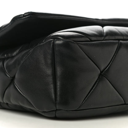 Prada Nappa Re-Nylon Triangle Quilted Patchwork System Flap Shoulder Bag Black 11 of 24