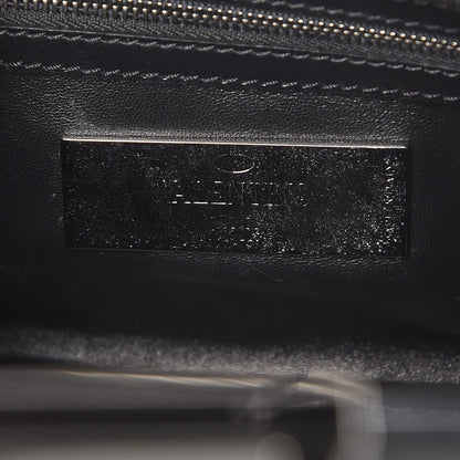 Valentino Garavani Vitello Small Rockstud Double Handle Tote Black 8 of 14