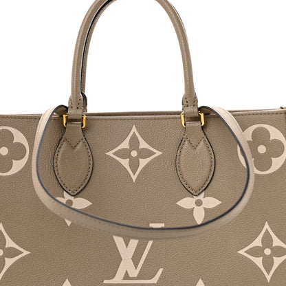 Louis Vuitton Empreinte Monogram Giant Onthego MM Tourterelle Creme 7 of 12
