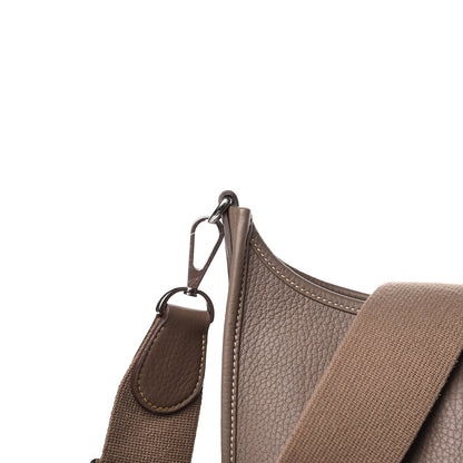 Hermes Taurillon Clemence Evelyne III PM Etoupe 8 of 11