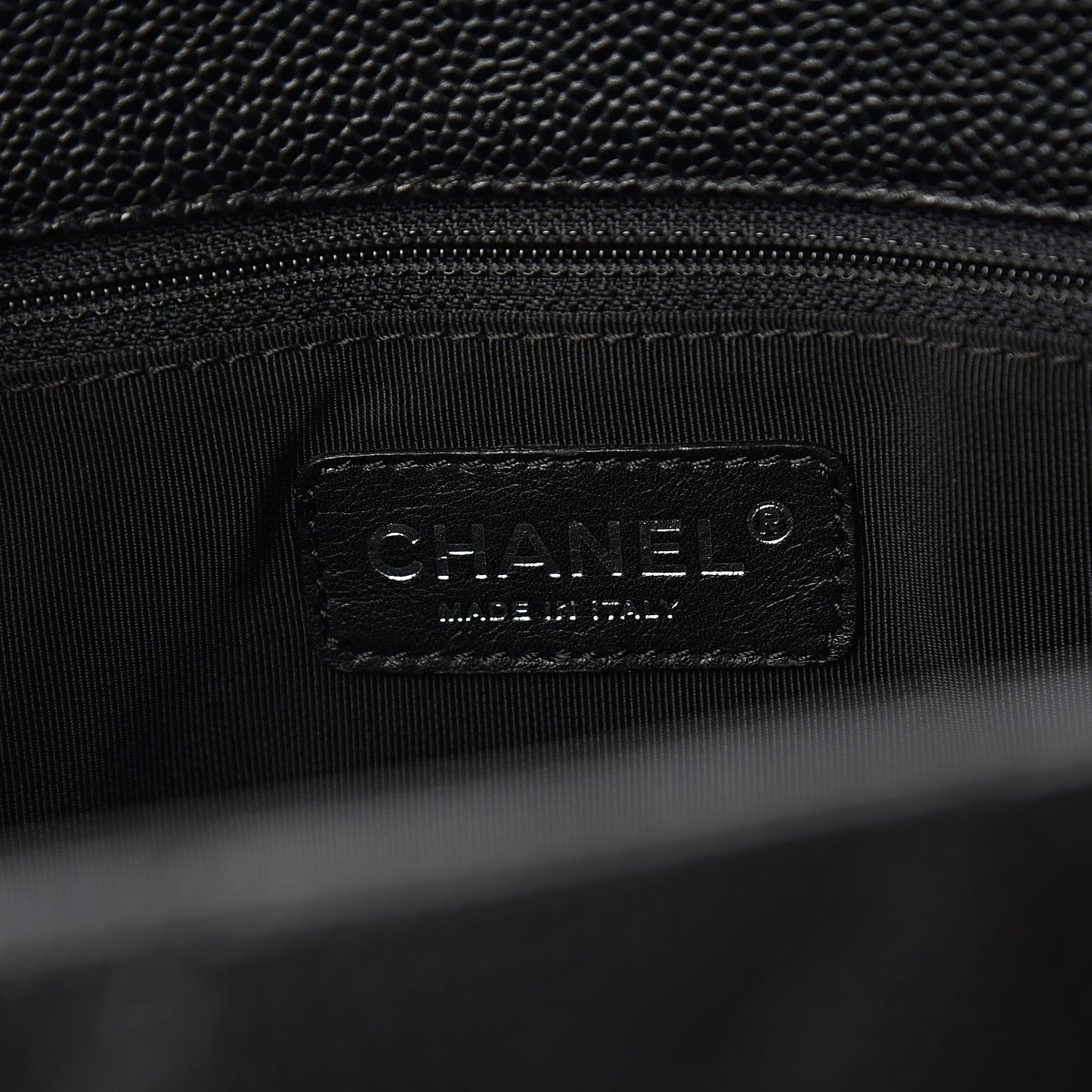 Caviar Quilted Grand Shopping Tote GST Black