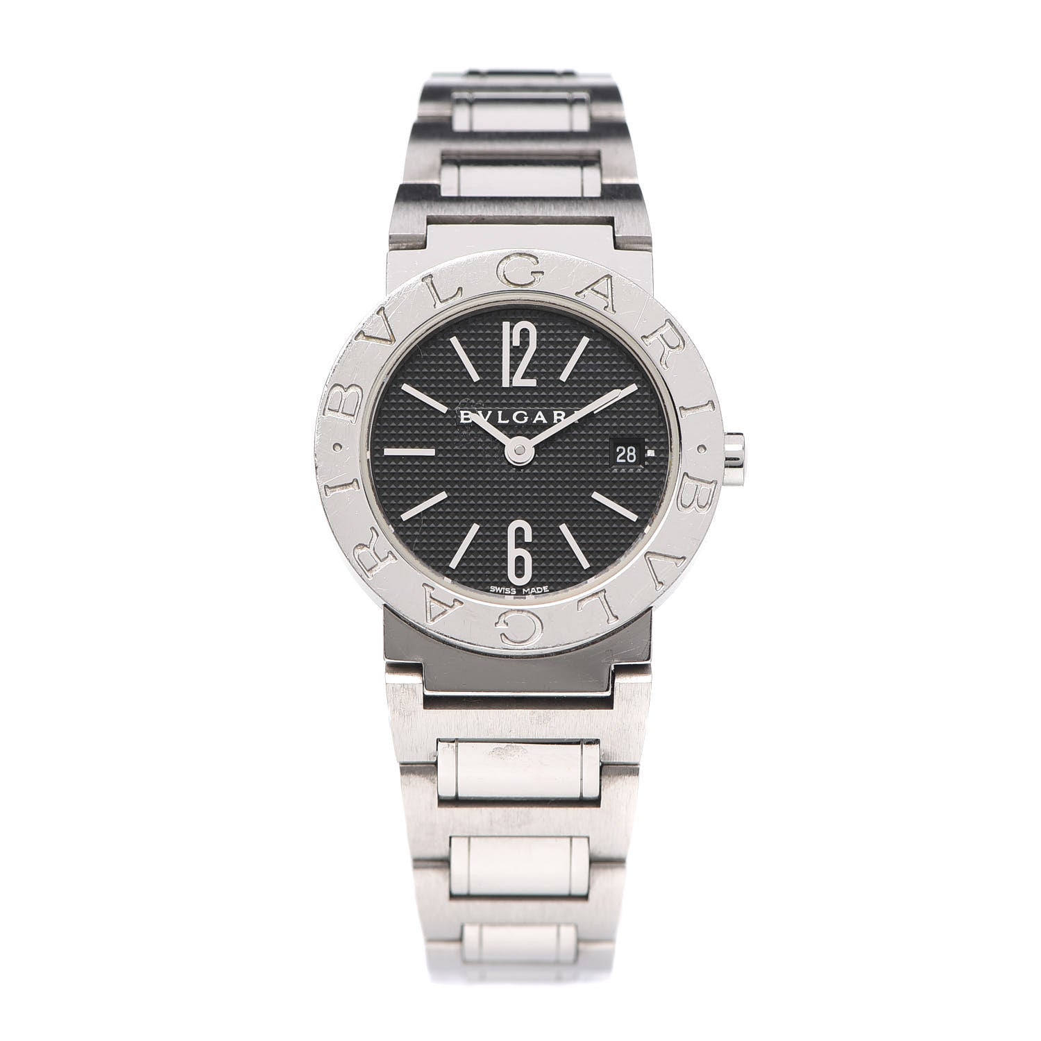 Bulgari Stainless Steel 26mm Quartz Watch Black 1 of 5