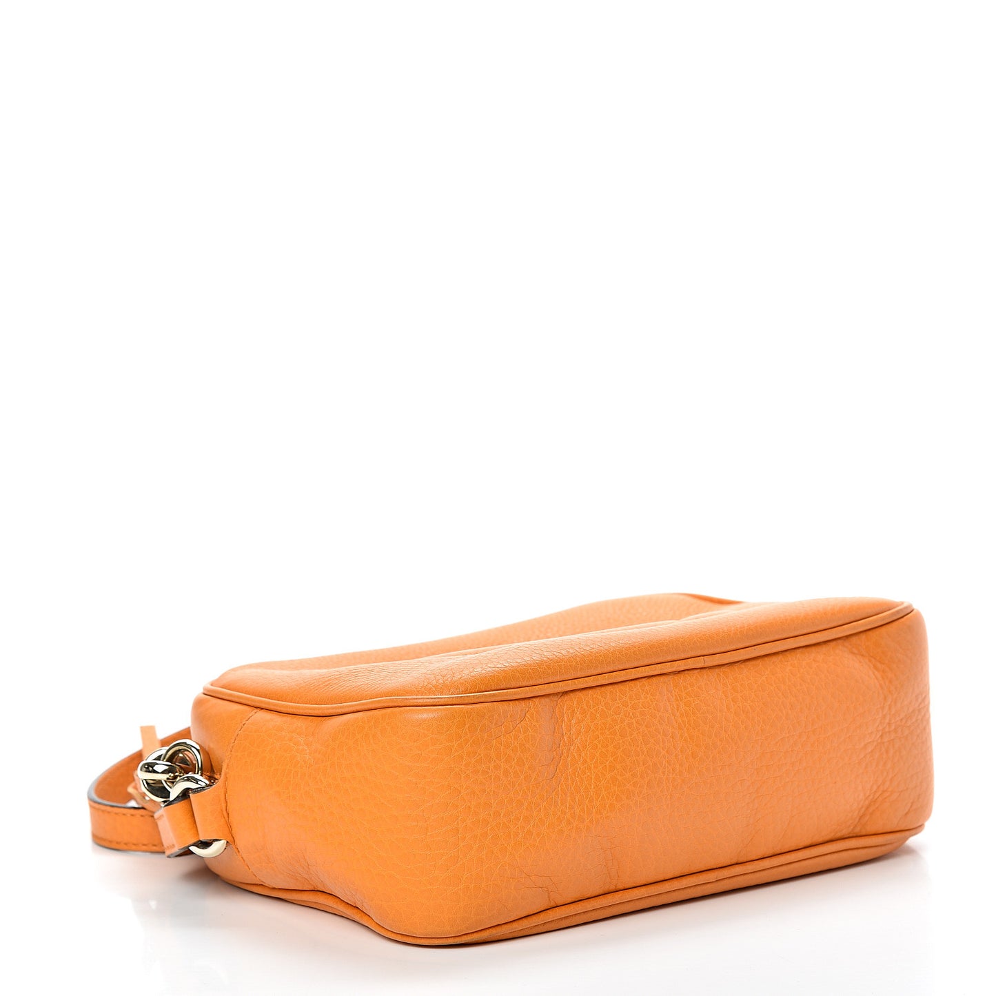 Pebbled Calfskin Small Soho Disco Bag Curcuma