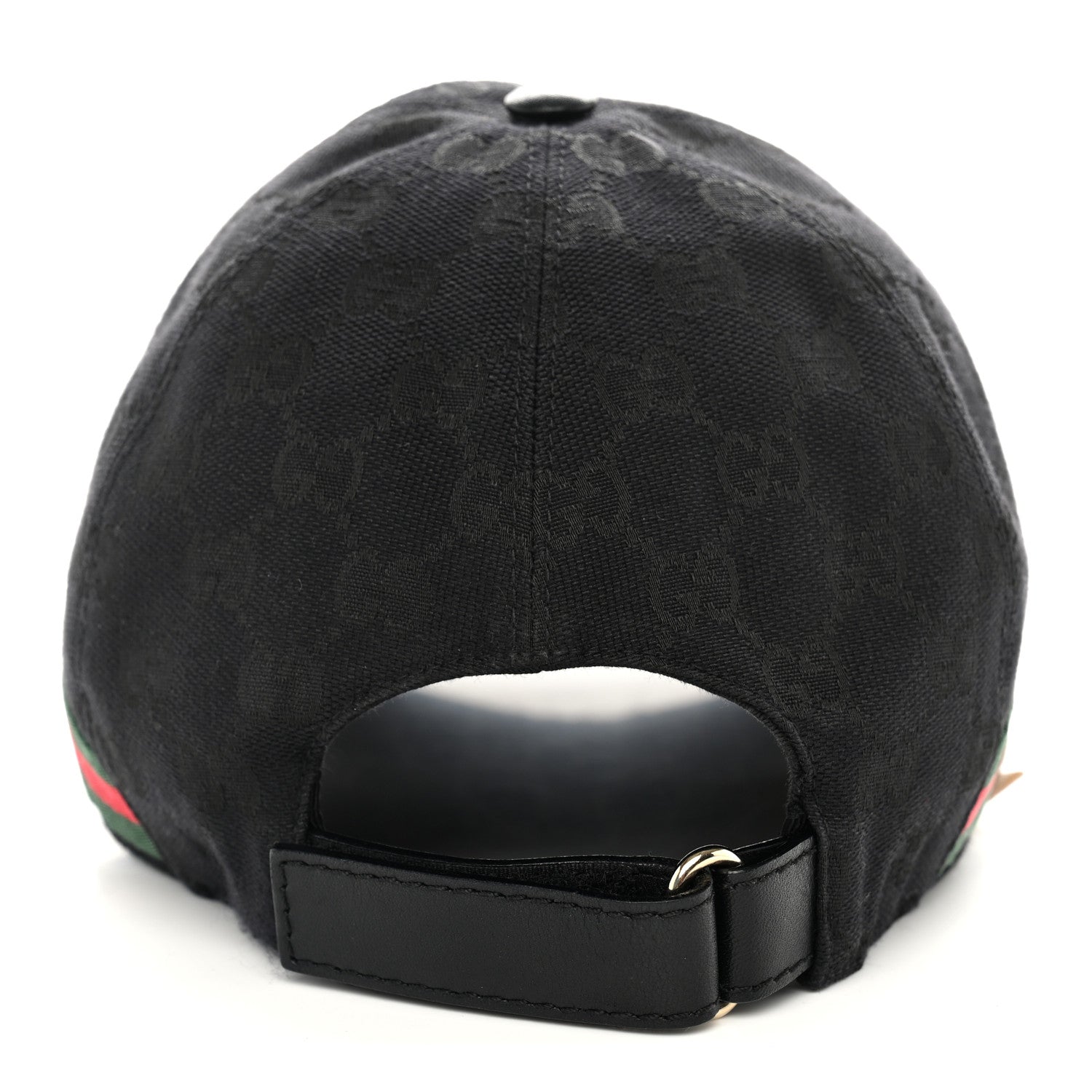 Gucci Monogram Web Baseball Hat XL Black 6 of 10