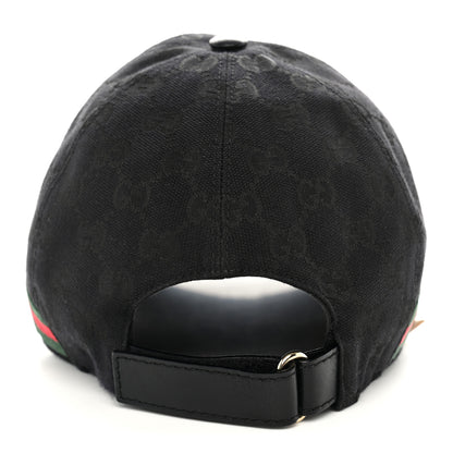 Gucci Monogram Web Baseball Hat XL Black 6 of 10