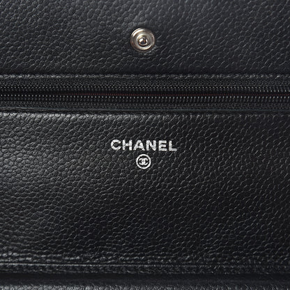 Chanel Caviar Quilted Wallet On Chain WOC Black 6 of 11