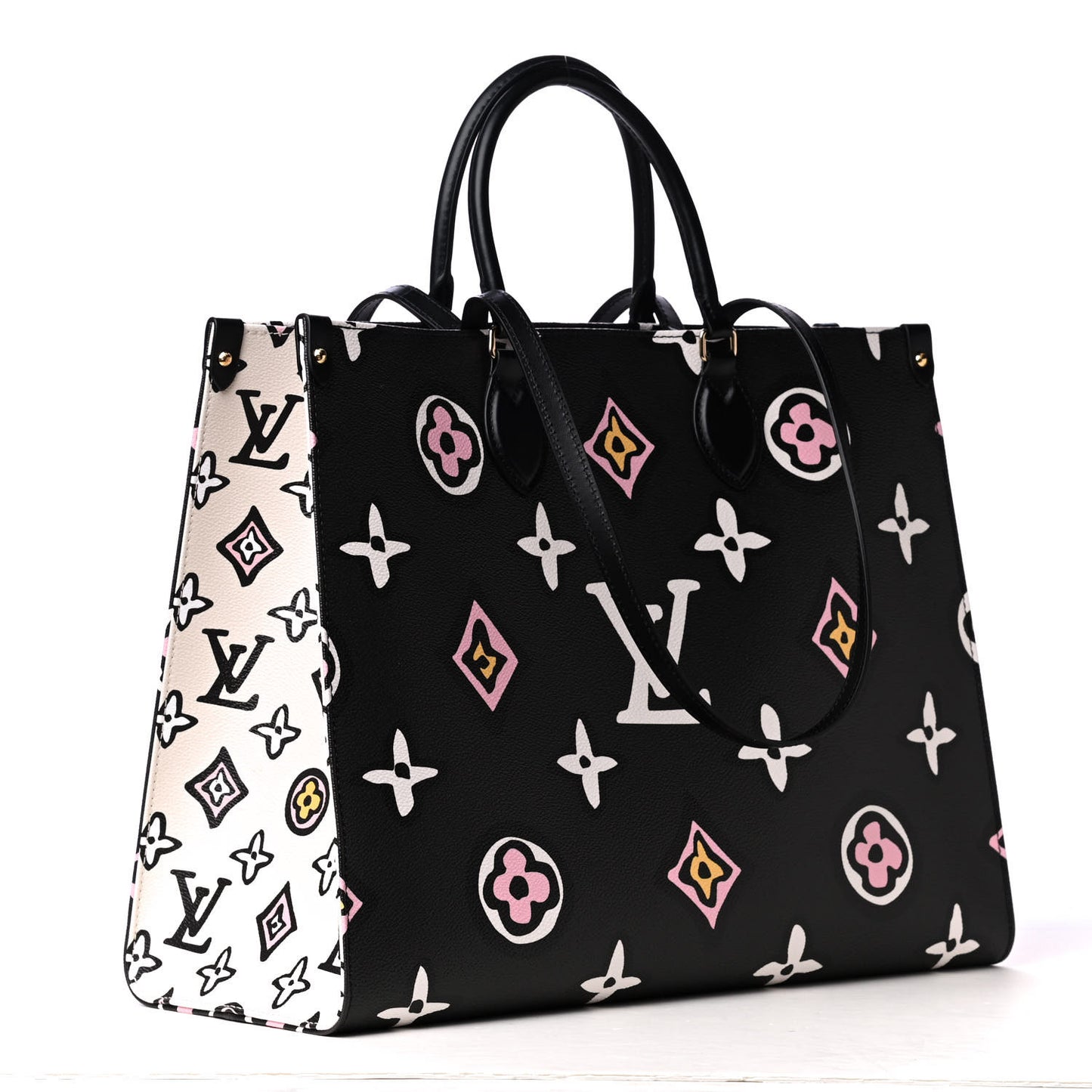 Monogram Giant Wild At Heart Onthego GM Black