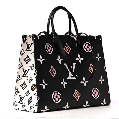 Louis Vuitton Monogram Giant Wild At Heart Onthego GM Black 2 of 4