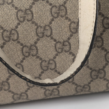 Gucci GG Supreme Monogram Medium Zippered Shopping Tote Off White 6 of 7